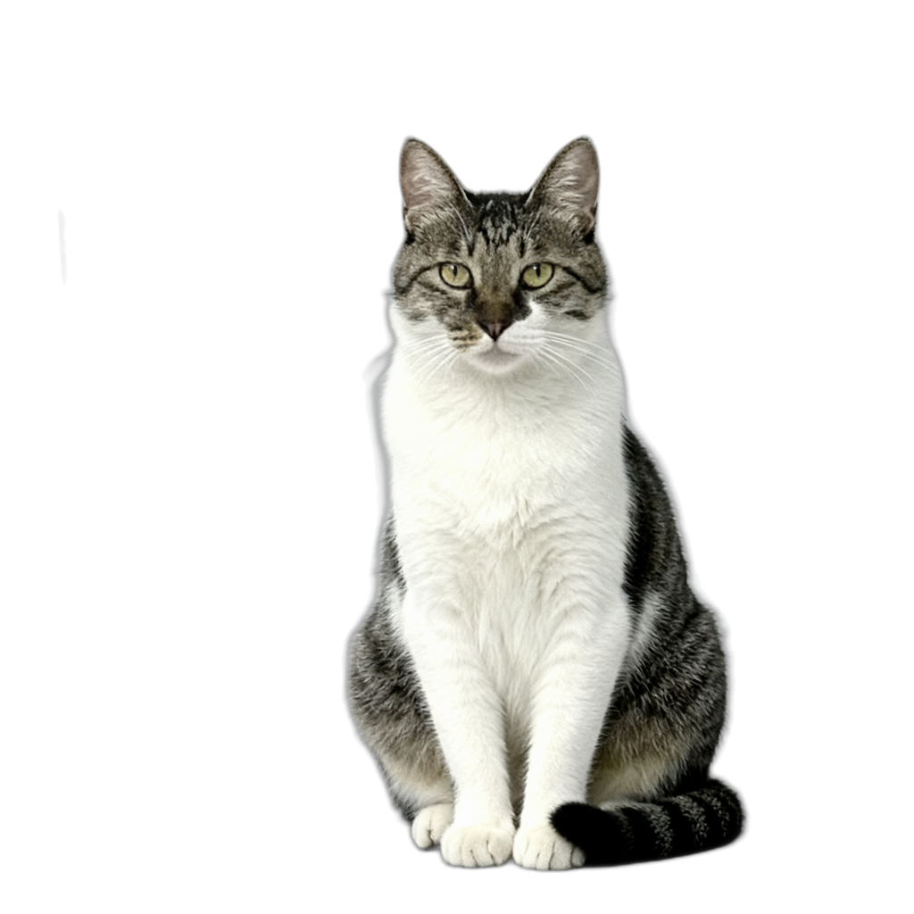 由真实宠物照片生成的猫咪 coco 透明桌宠形象